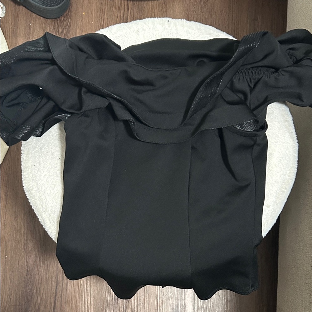 Elegant Black Off-Shoulder Top
